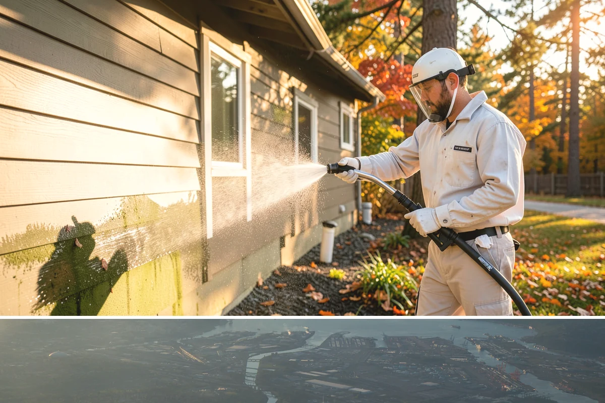 Restaurant Exterior Cleaning in Fife, Pierce County, WA - Patio-heavy cleaning is best done in early spring before outdoor dining season, with grease areas maintained monthly year-round.