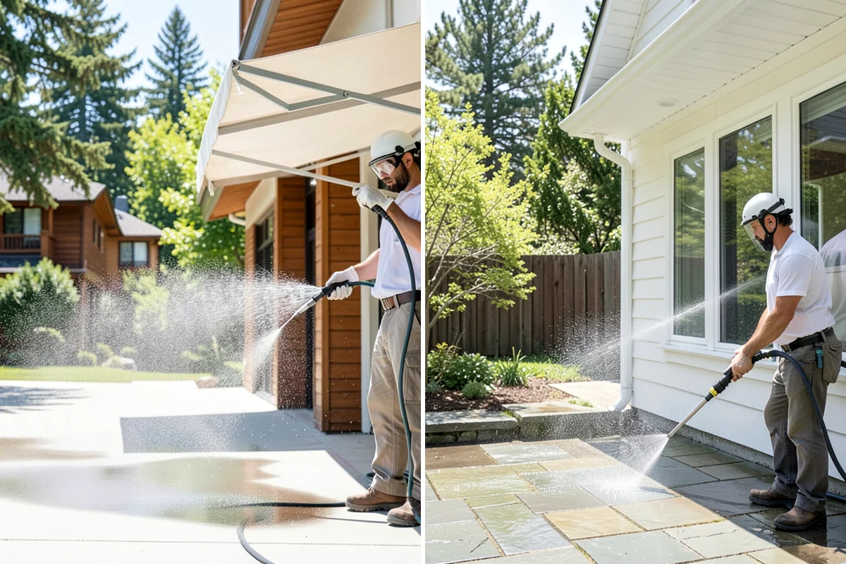 Restaurant Exterior Cleaning in Fircrest, Pierce County, WA - Identify grease-heavy zones near vents and dumpsters