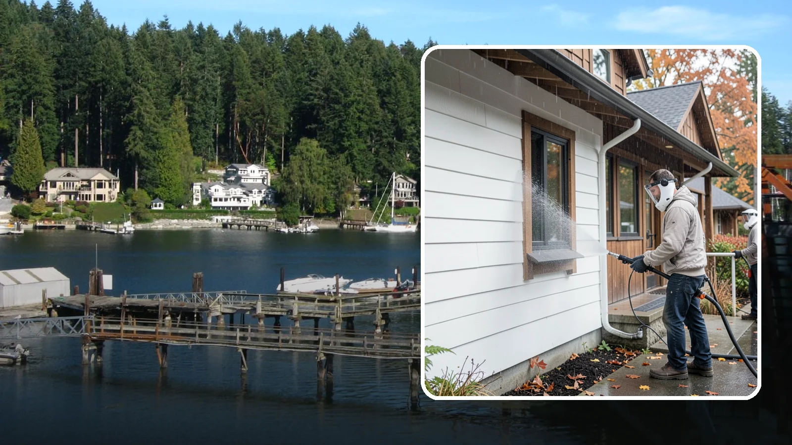 Restaurant Exterior Cleaning in Gig Harbor, Pierce County, WA - We degrease and refresh restaurant exteriors so your Washington eatery greets diners with a clean patio, entry, and facade.