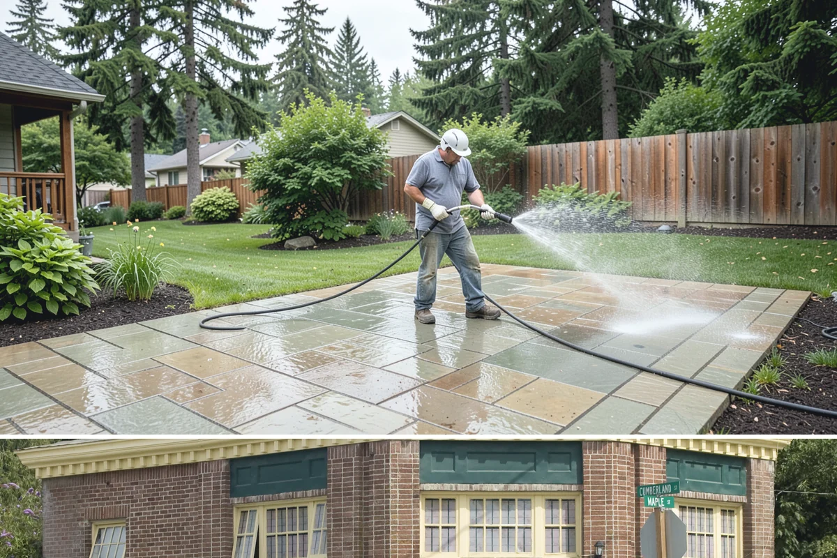 Restaurant Exterior Cleaning in Hamilton, Skagit County, WA - Patio-heavy cleaning is best done in early spring before outdoor dining season, with grease areas maintained monthly year-round.