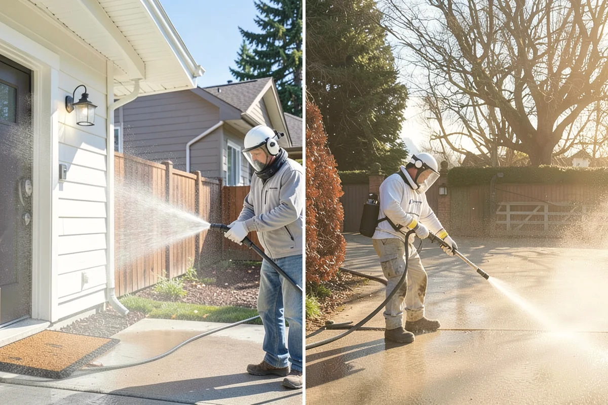 Restaurant Exterior Cleaning in Issaquah, King County, WA - Identify grease-heavy zones near vents and dumpsters