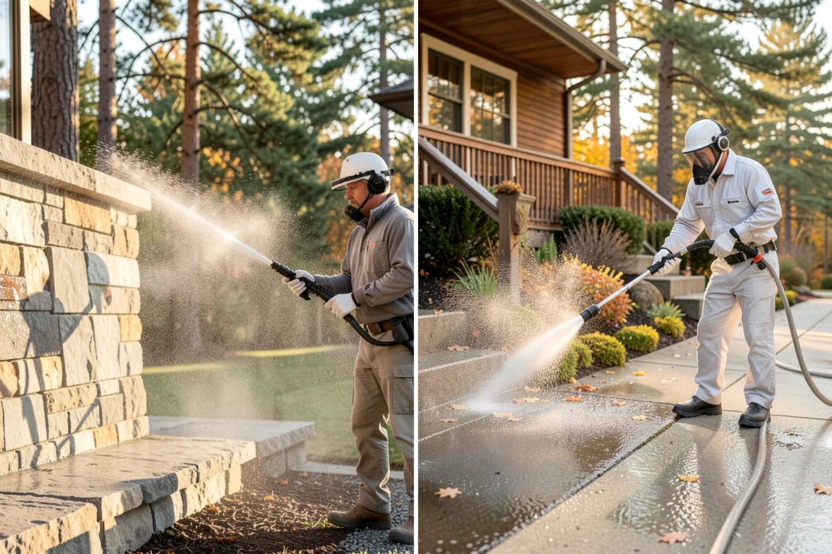 Restaurant Exterior Cleaning in Lake Forest Park, King County, WA - Identify grease-heavy zones near vents and dumpsters