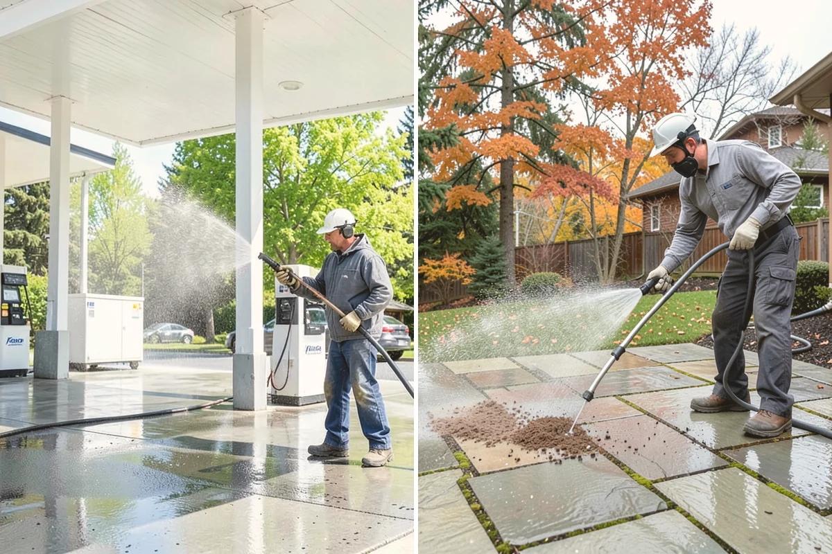 Restaurant Exterior Cleaning in Langley, Island County, WA - Identify grease-heavy zones near vents and dumpsters