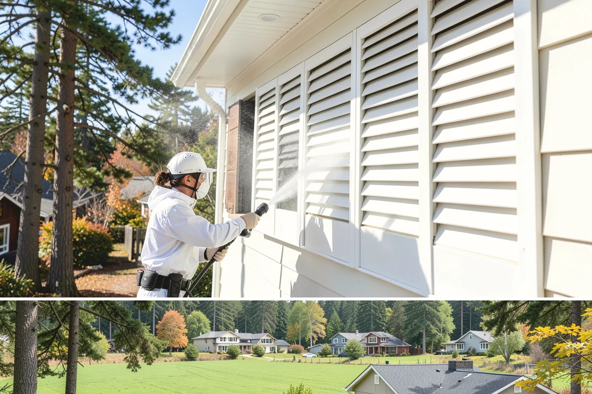Restaurant Exterior Cleaning in Lyman, Skagit County, WA - Patio-heavy cleaning is best done in early spring before outdoor dining season, with grease areas maintained monthly year-round.