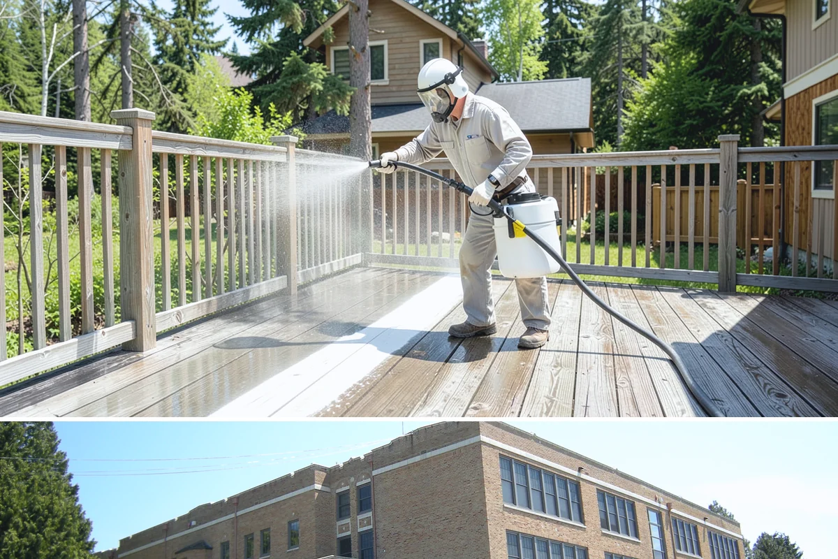 Restaurant Exterior Cleaning in Maple Valley, King County, WA - Patio-heavy cleaning is best done in early spring before outdoor dining season, with grease areas maintained monthly year-round.