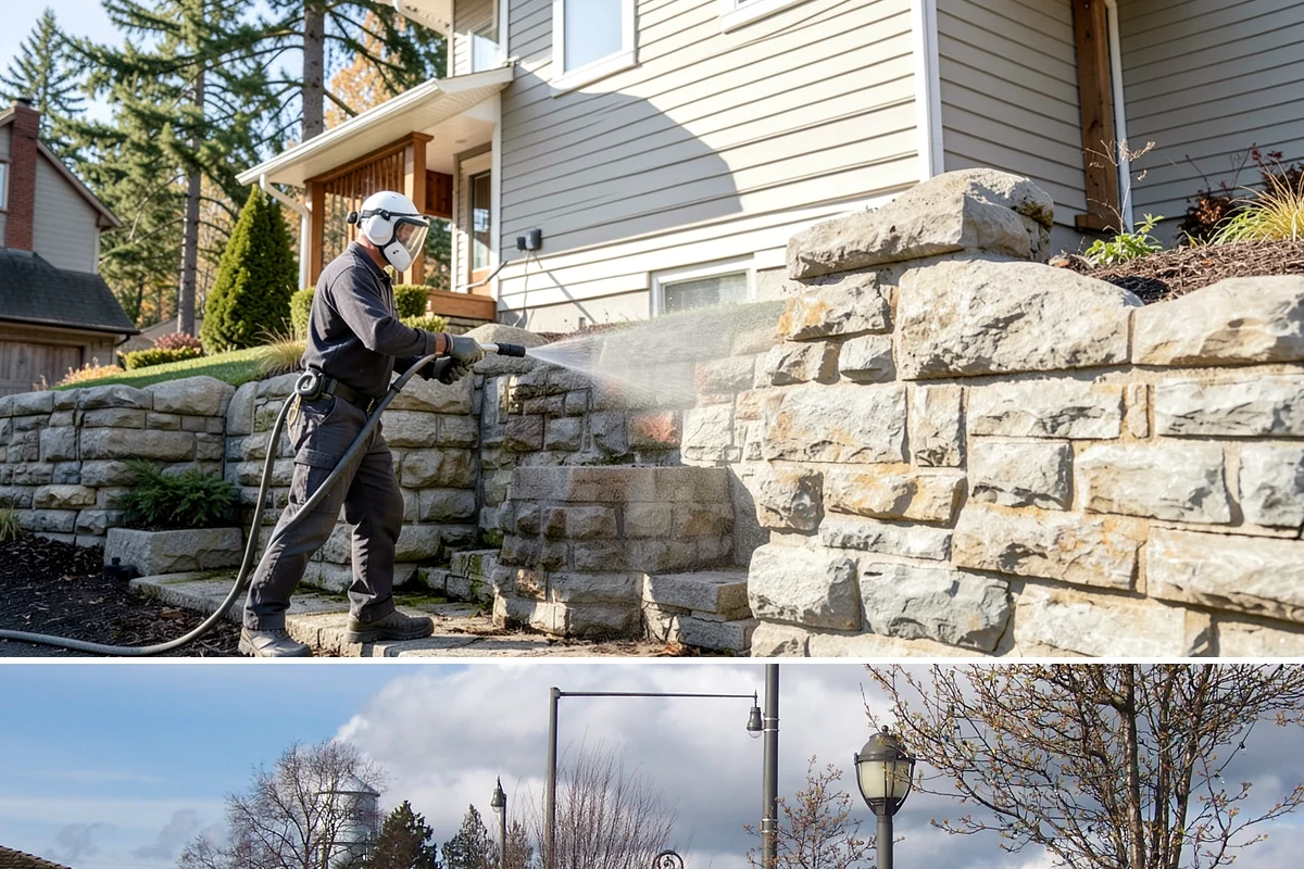 Restaurant Exterior Cleaning in Marysville, Snohomish County, WA - Patio-heavy cleaning is best done in early spring before outdoor dining season, with grease areas maintained monthly year-round.
