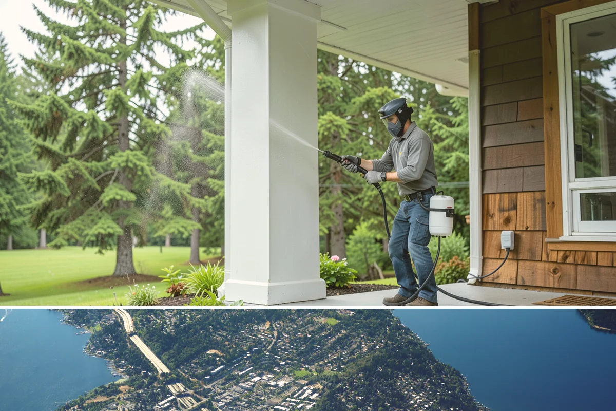 Restaurant Exterior Cleaning in Mercer Island, King County, WA - Patio-heavy cleaning is best done in early spring before outdoor dining season, with grease areas maintained monthly year-round.