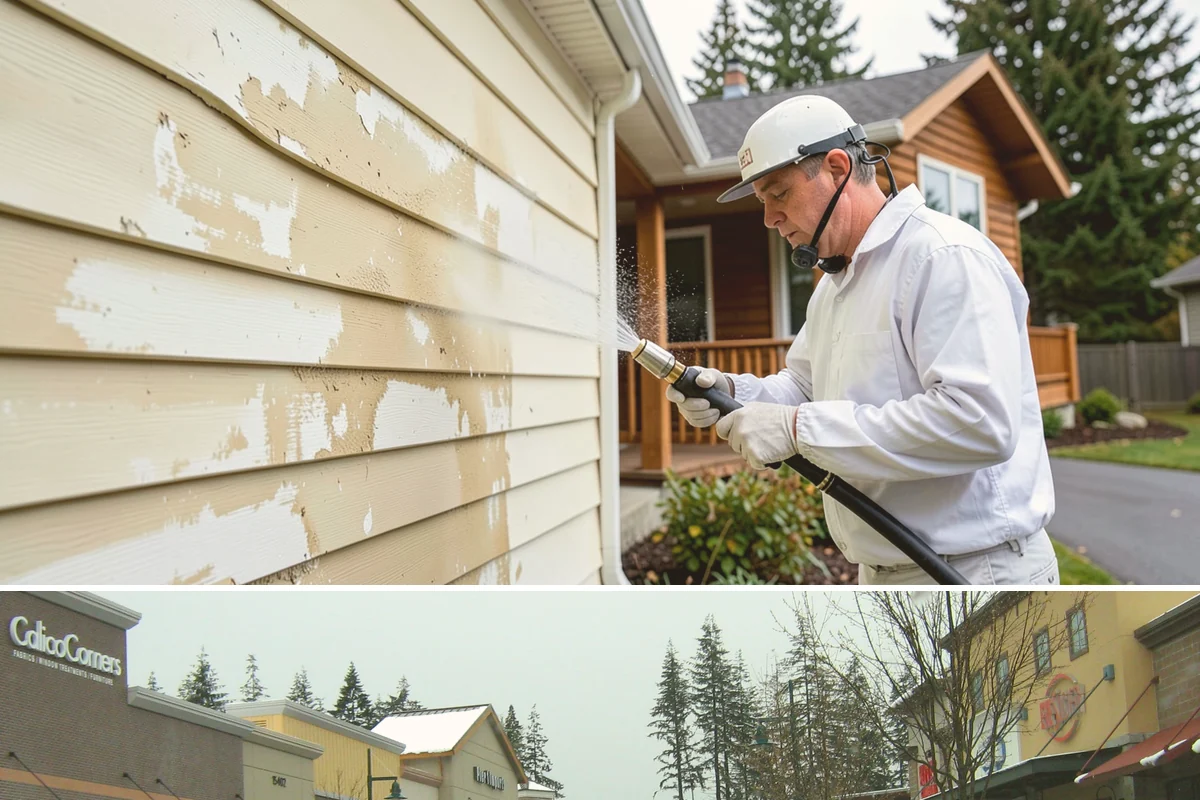 Restaurant Exterior Cleaning in Mill Creek, Snohomish County, WA - Patio-heavy cleaning is best done in early spring before outdoor dining season, with grease areas maintained monthly year-round.