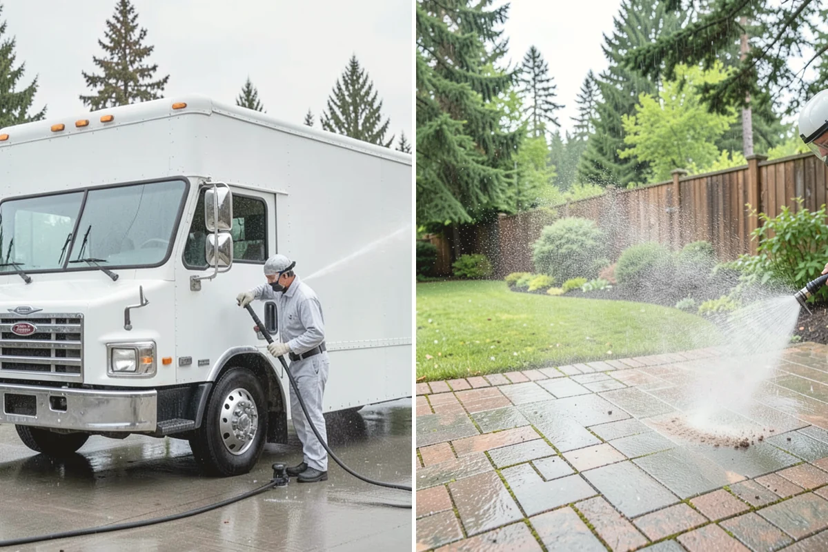 Restaurant Exterior Cleaning in Mountlake Terrace, Snohomish County, WA - Identify grease-heavy zones near vents and dumpsters
