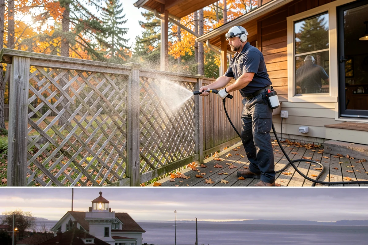 Restaurant Exterior Cleaning in Mukilteo, Snohomish County, WA - Patio-heavy cleaning is best done in early spring before outdoor dining season, with grease areas maintained monthly year-round.