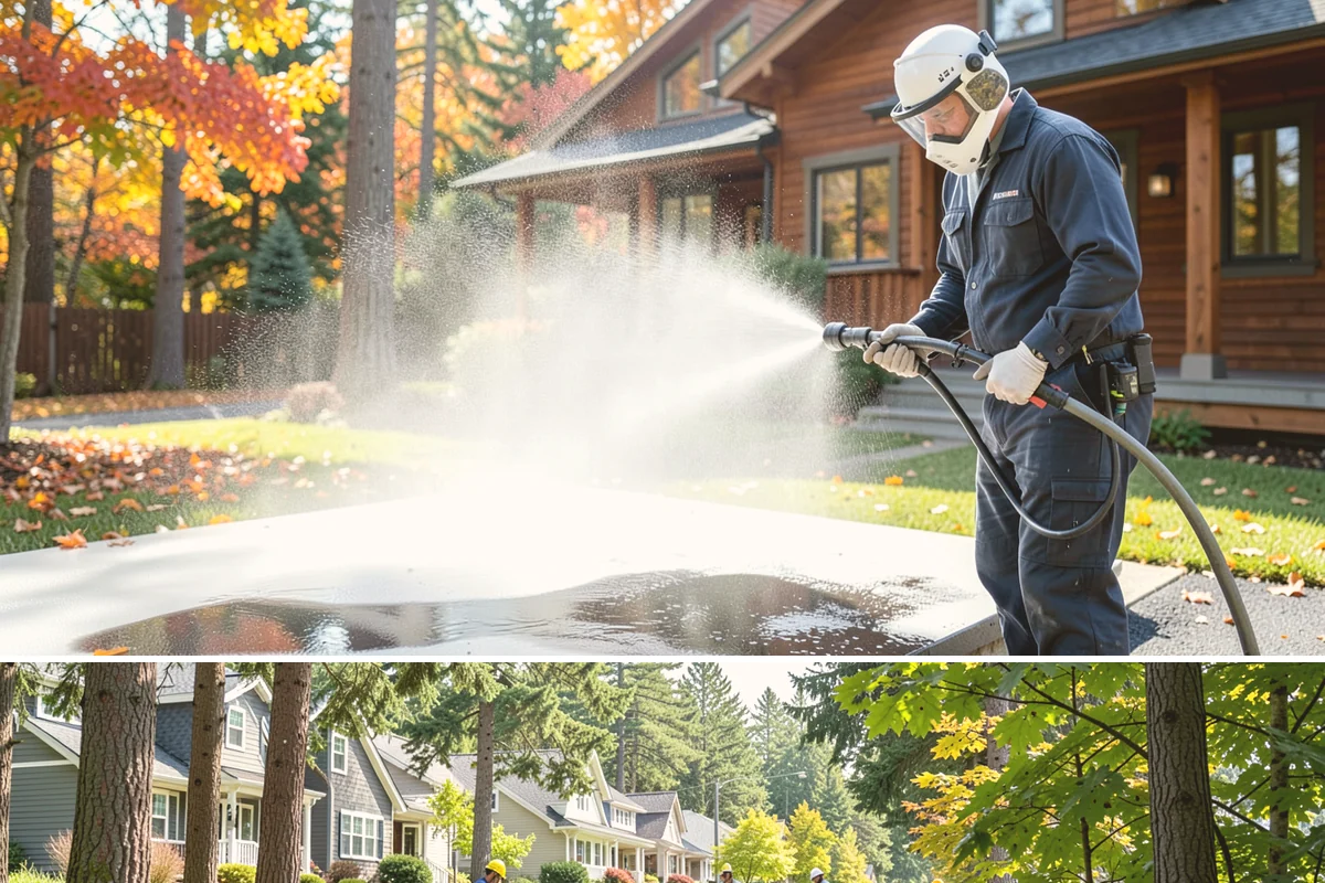 Restaurant Exterior Cleaning in Normandy Park, King County, WA - Patio-heavy cleaning is best done in early spring before outdoor dining season, with grease areas maintained monthly year-round.