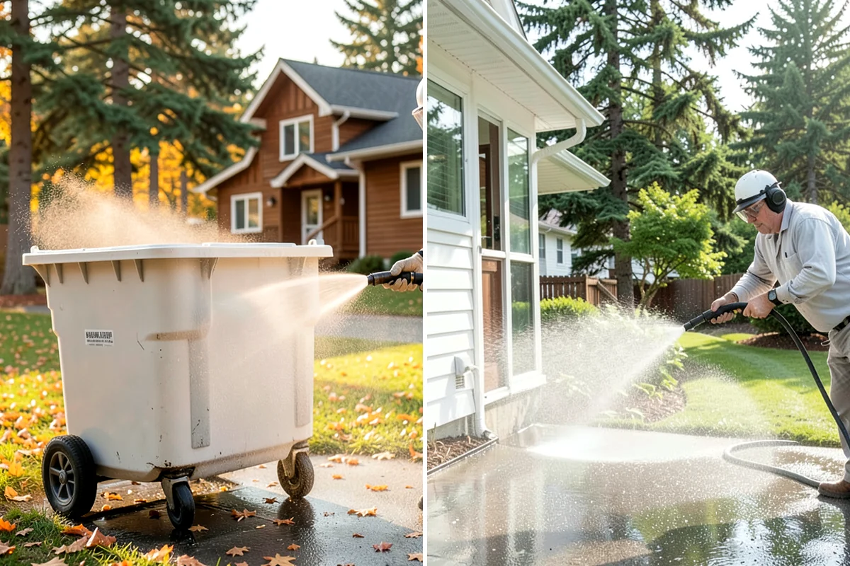 Restaurant Exterior Cleaning in Pacific, King County, WA - Identify grease-heavy zones near vents and dumpsters