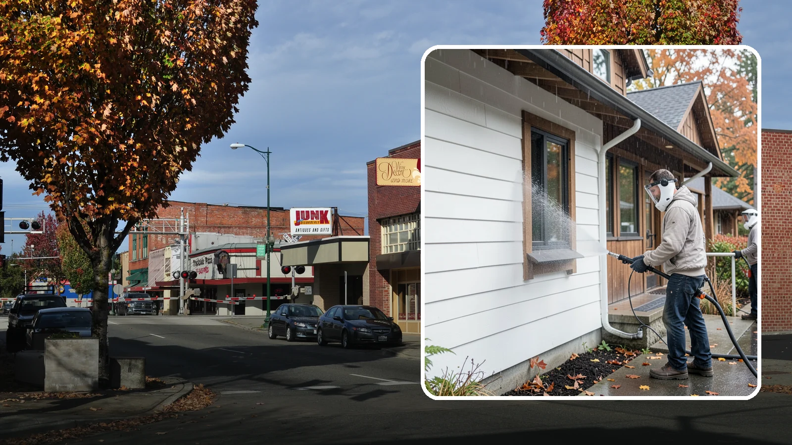 Restaurant Exterior Cleaning in Puyallup, Pierce County, WA - We degrease and refresh restaurant exteriors so your Washington eatery greets diners with a clean patio, entry, and facade.