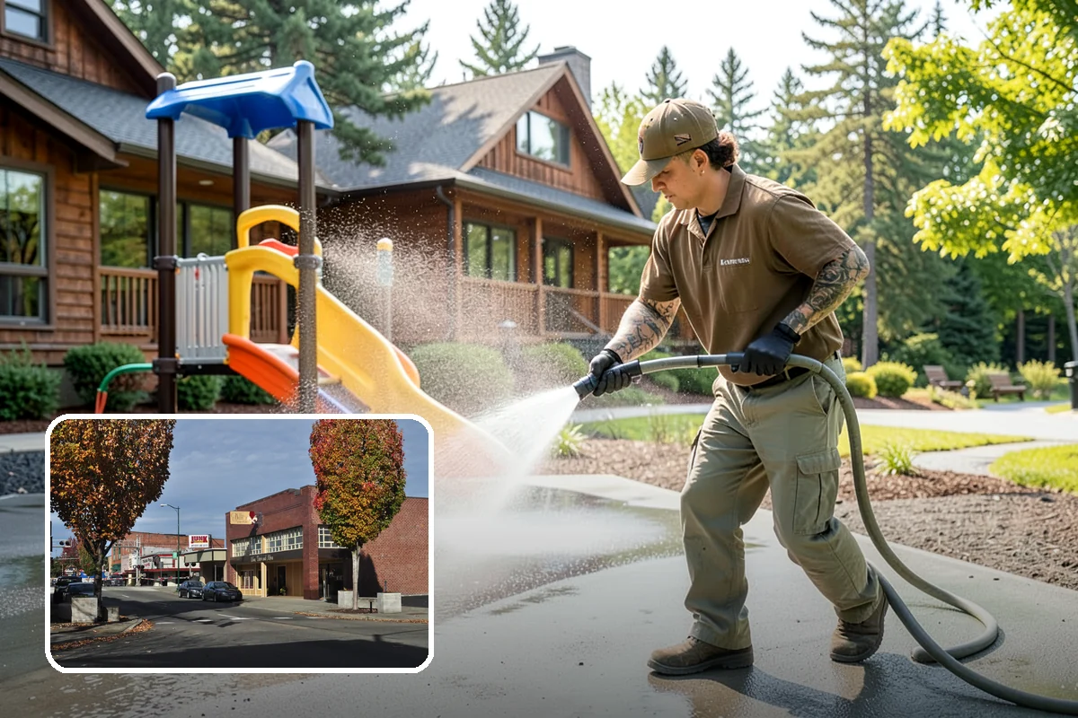 Restaurant Exterior Cleaning in Puyallup, Pierce County, WA - Removes kitchen grease that attracts pests