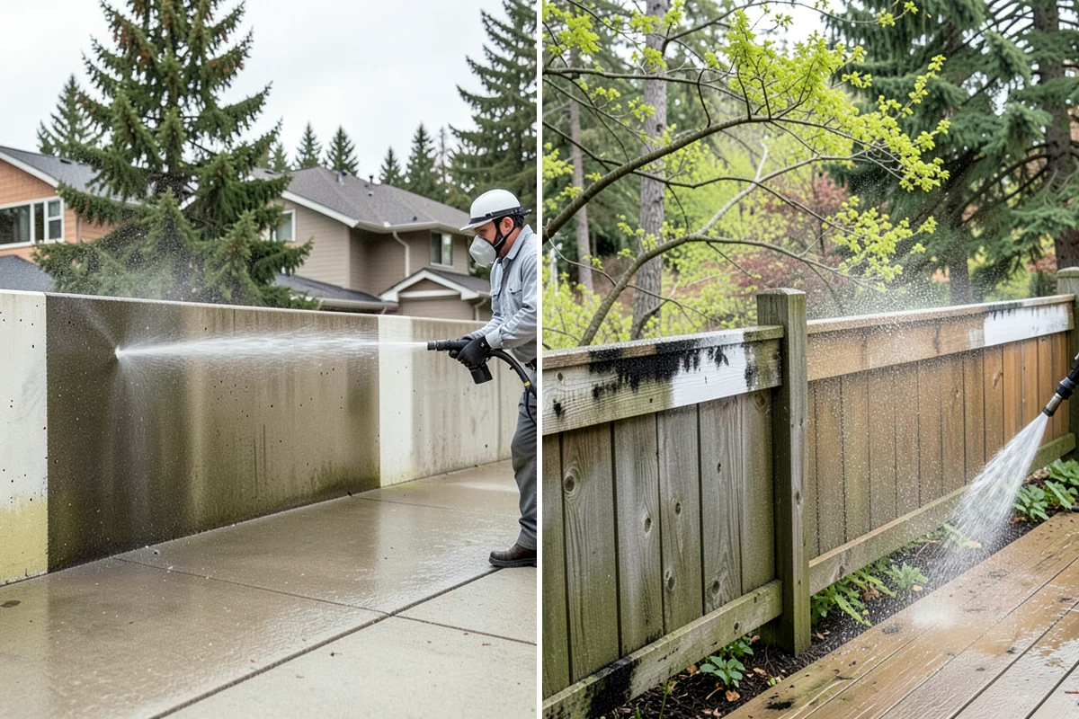Restaurant Exterior Cleaning in Puyallup, Pierce County, WA - Identify grease-heavy zones near vents and dumpsters