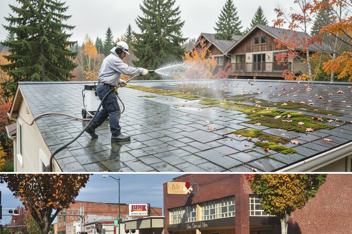 Restaurant Exterior Cleaning in Puyallup, Pierce County, WA - Patio-heavy cleaning is best done in early spring before outdoor dining season, with grease areas maintained monthly year-round.