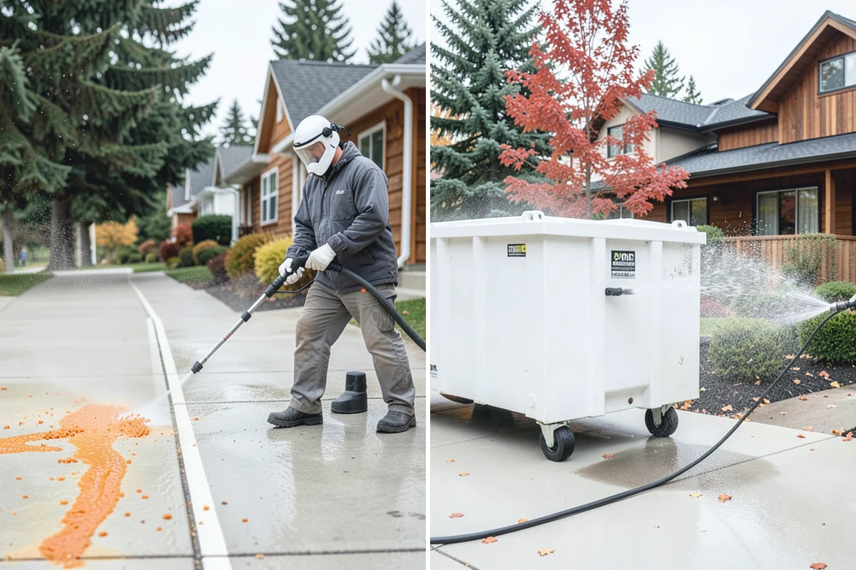 Restaurant Exterior Cleaning in Roy, Pierce County, WA - Identify grease-heavy zones near vents and dumpsters