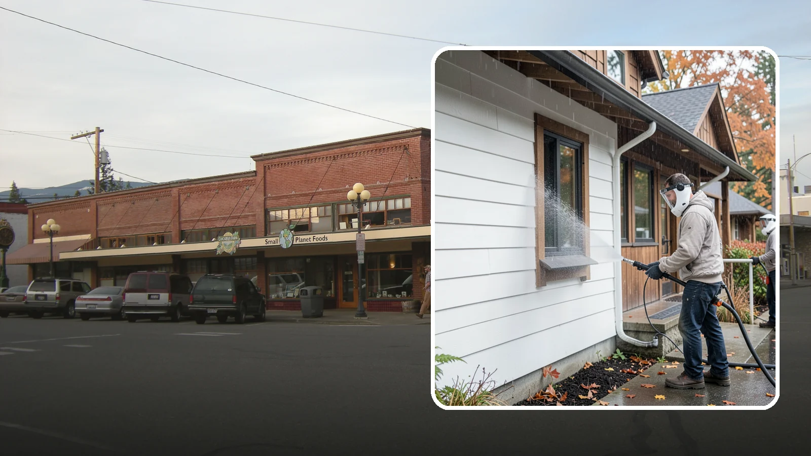 Restaurant Exterior Cleaning in Sedro-Woolley, Skagit County, WA - We degrease and refresh restaurant exteriors so your Washington eatery greets diners with a clean patio, entry, and facade.