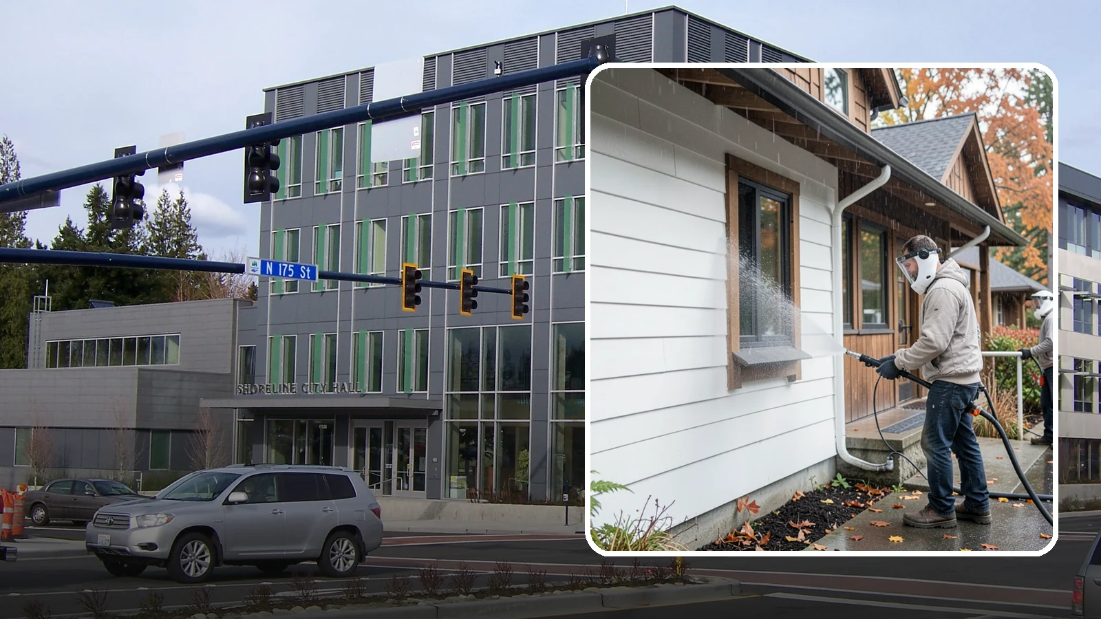 Restaurant Exterior Cleaning in Shoreline, King County, WA - We degrease and refresh restaurant exteriors so your Washington eatery greets diners with a clean patio, entry, and facade.