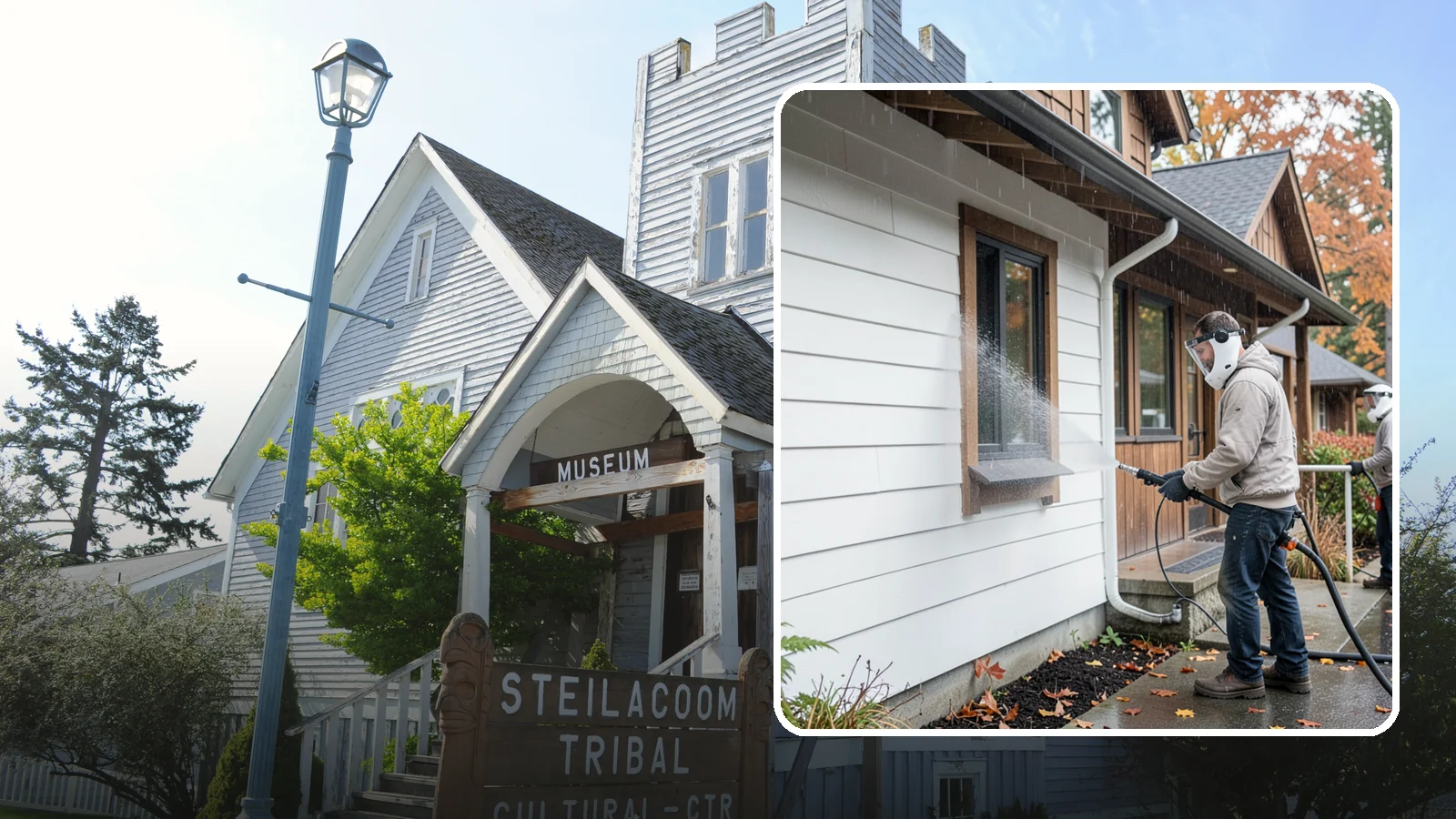 Restaurant Exterior Cleaning in Steilacoom, Pierce County, WA - We degrease and refresh restaurant exteriors so your Washington eatery greets diners with a clean patio, entry, and facade.