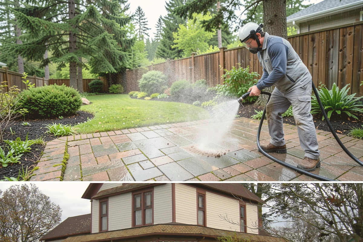 Restaurant Exterior Cleaning in Sumner, Pierce County, WA - Patio-heavy cleaning is best done in early spring before outdoor dining season, with grease areas maintained monthly year-round.