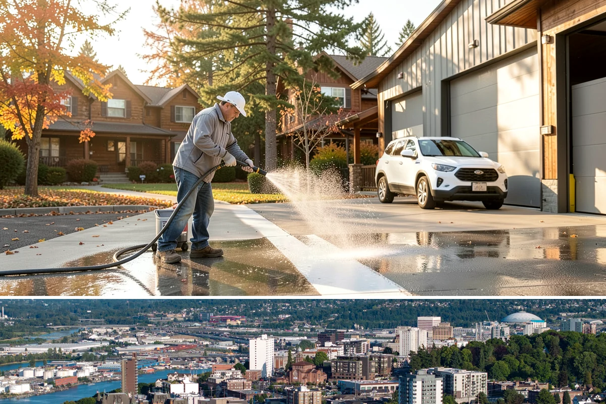Restaurant Exterior Cleaning in Tacoma, Pierce County, WA - Patio-heavy cleaning is best done in early spring before outdoor dining season, with grease areas maintained monthly year-round.
