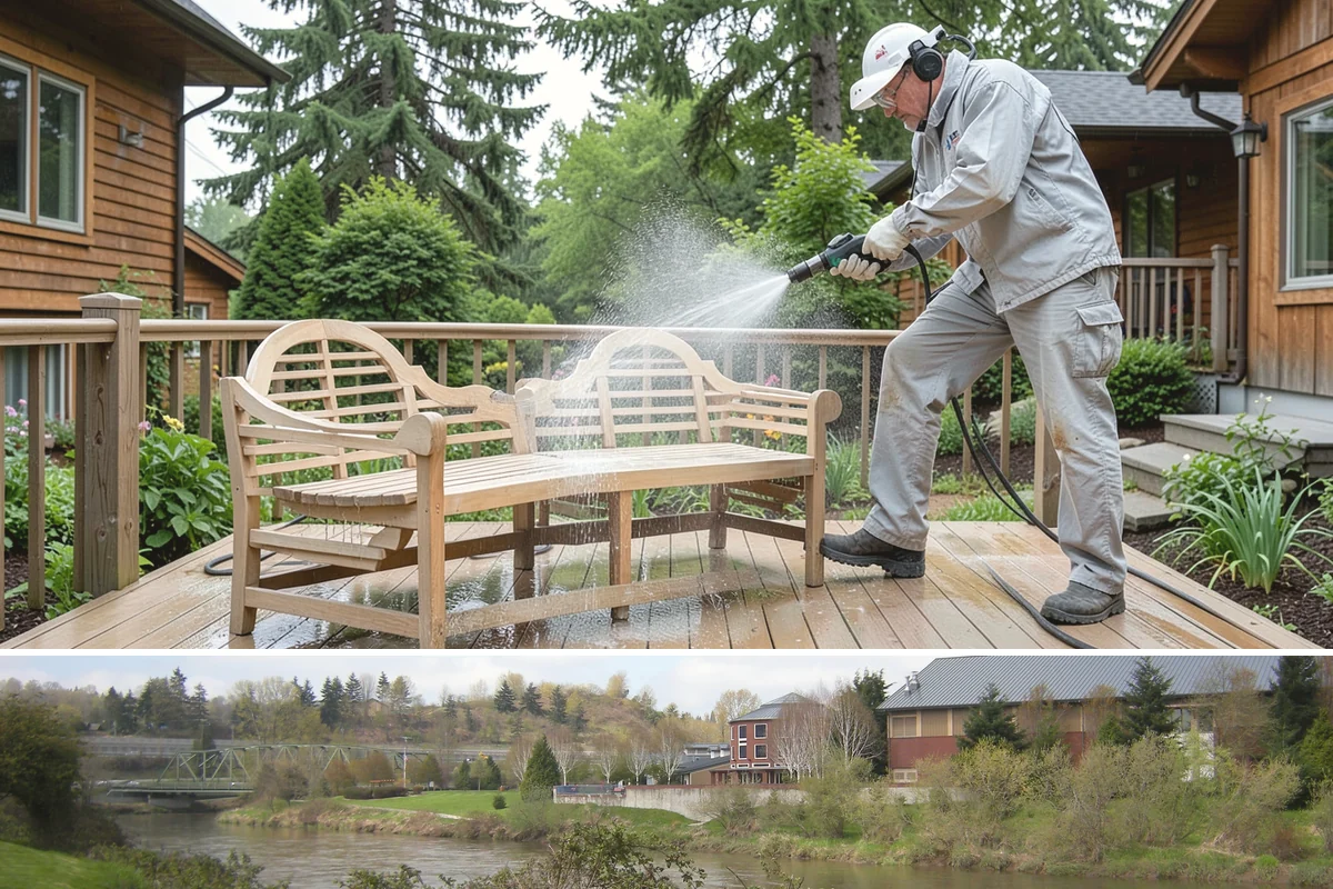 Restaurant Exterior Cleaning in Tukwila, King County, WA - Patio-heavy cleaning is best done in early spring before outdoor dining season, with grease areas maintained monthly year-round.