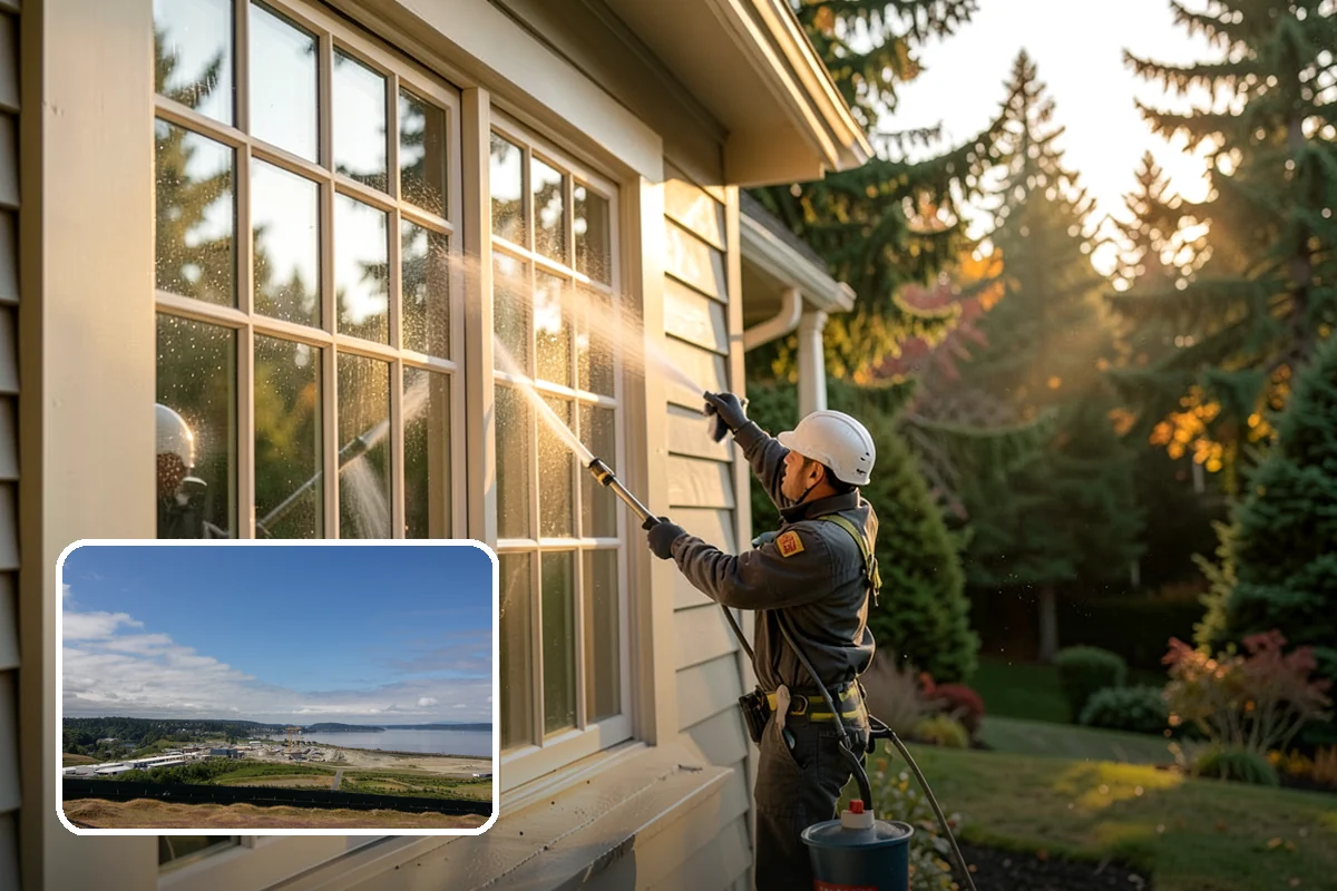 Restaurant Exterior Cleaning in University Place, Pierce County, WA - Removes kitchen grease that attracts pests