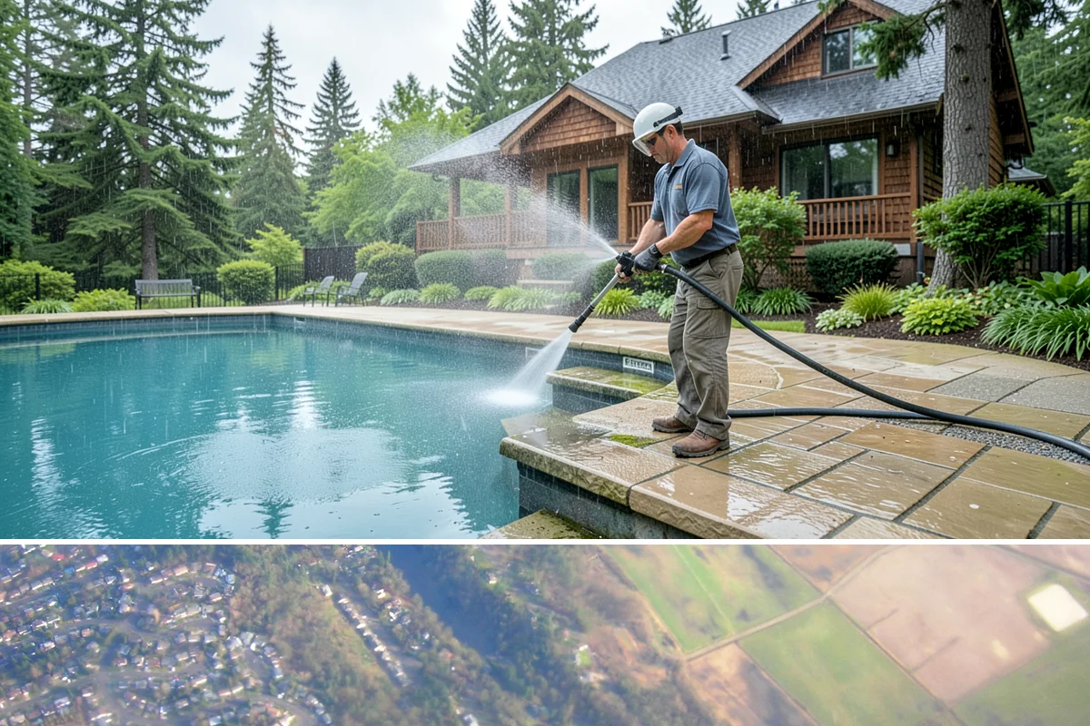 Retail Center Cleaning in Algona, King County, WA - A spring refresh followed by pre-holiday cleaning in late fall keeps a retail center looking its best through peak shopping...