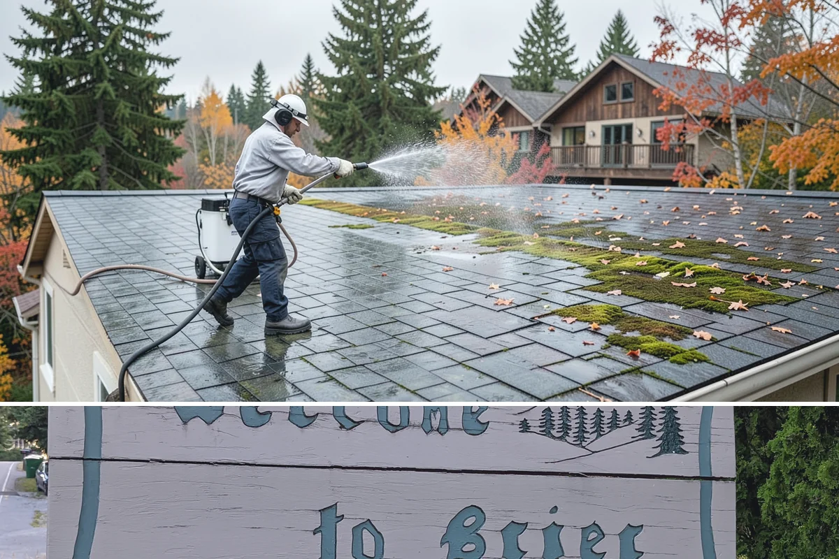 Retail Center Cleaning in Brier, Snohomish County, WA - A spring refresh followed by pre-holiday cleaning in late fall keeps a retail center looking its best through peak shopping...