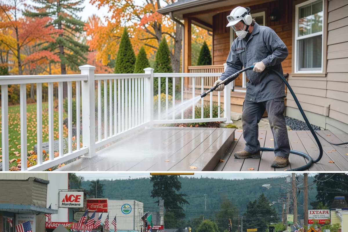 Retail Center Cleaning in Carnation, King County, WA - A spring refresh followed by pre-holiday cleaning in late fall keeps a retail center looking its best through peak shopping...