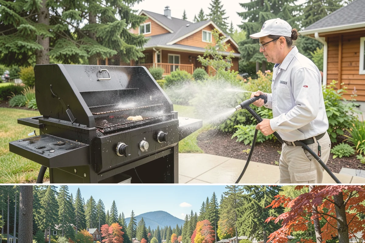Retail Center Cleaning in Covington, King County, WA - A spring refresh followed by pre-holiday cleaning in late fall keeps a retail center looking its best through peak shopping...