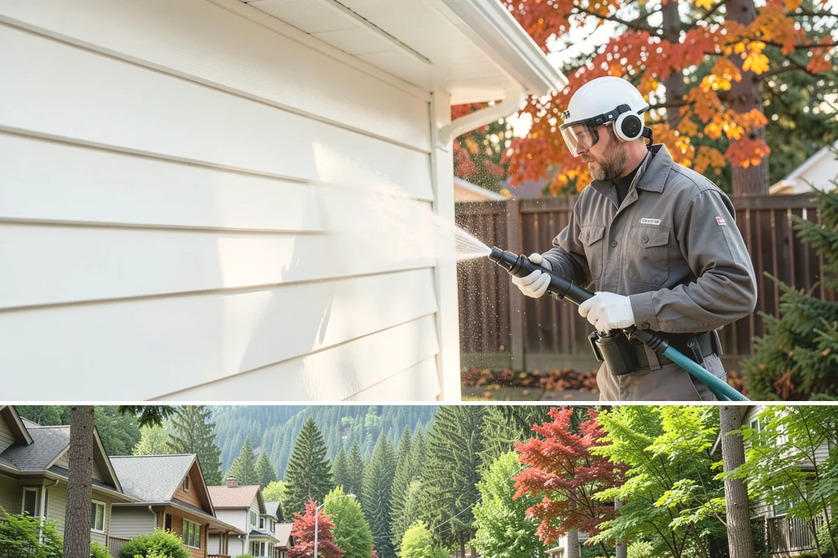 Retail Center Cleaning in Darrington, Snohomish County, WA - A spring refresh followed by pre-holiday cleaning in late fall keeps a retail center looking its best through peak shopping...
