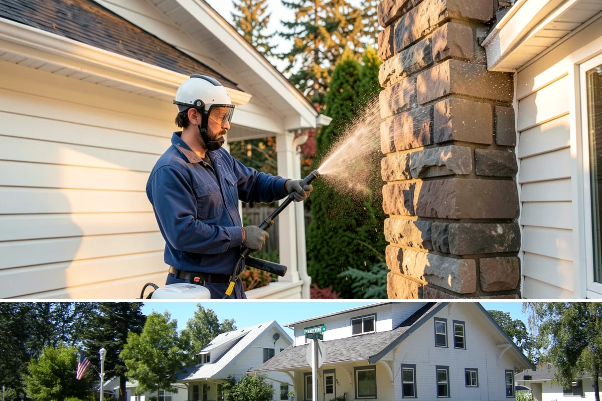 Retail Center Cleaning in DuPont, Pierce County, WA - A spring refresh followed by pre-holiday cleaning in late fall keeps a retail center looking its best through peak shopping...