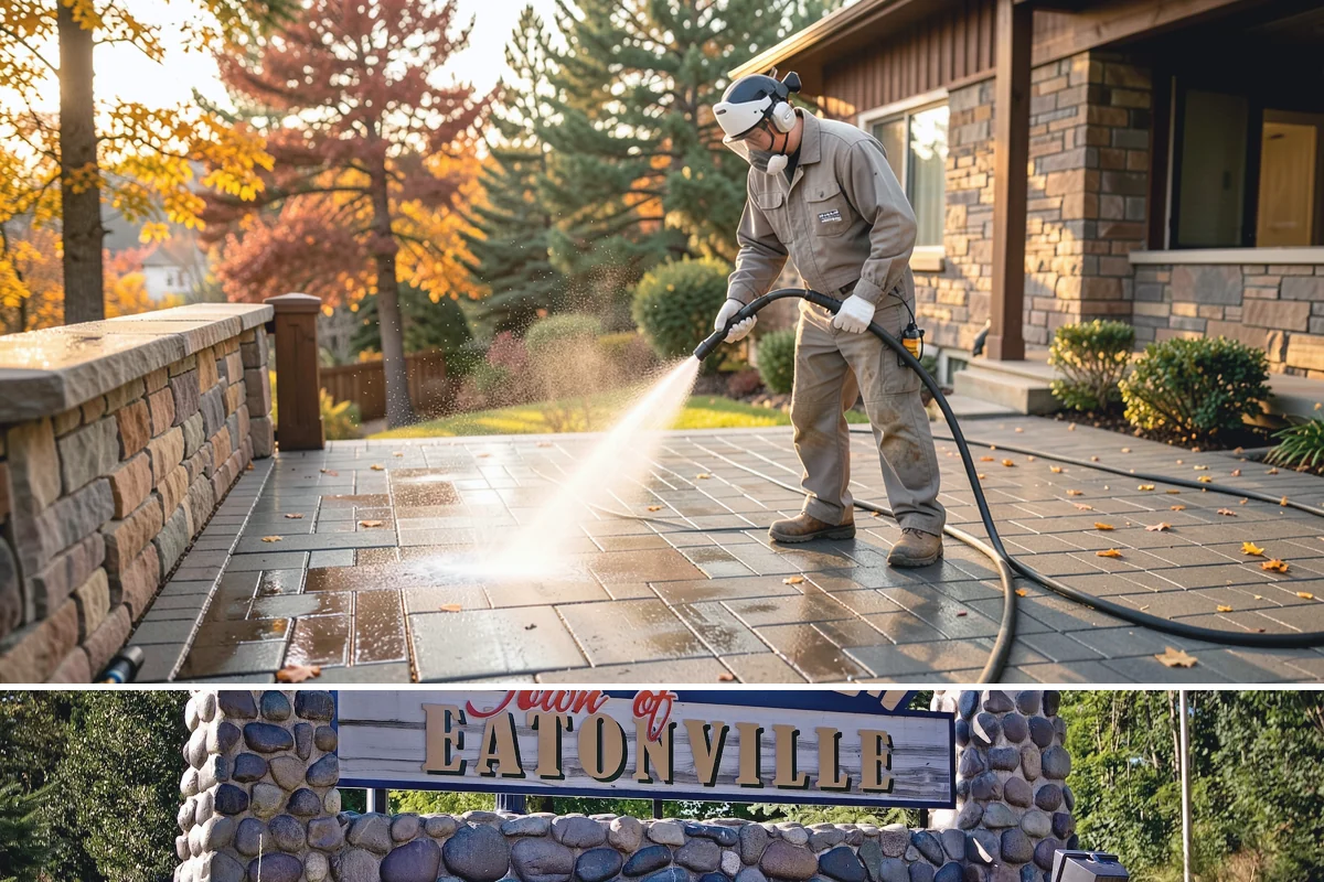 Retail Center Cleaning in Eatonville, Pierce County, WA - A spring refresh followed by pre-holiday cleaning in late fall keeps a retail center looking its best through peak shopping...