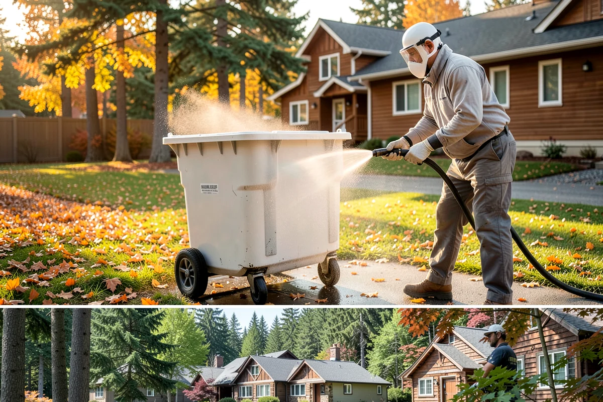 Retail Center Cleaning in Edgewood, Pierce County, WA - A spring refresh followed by pre-holiday cleaning in late fall keeps a retail center looking its best through peak shopping...