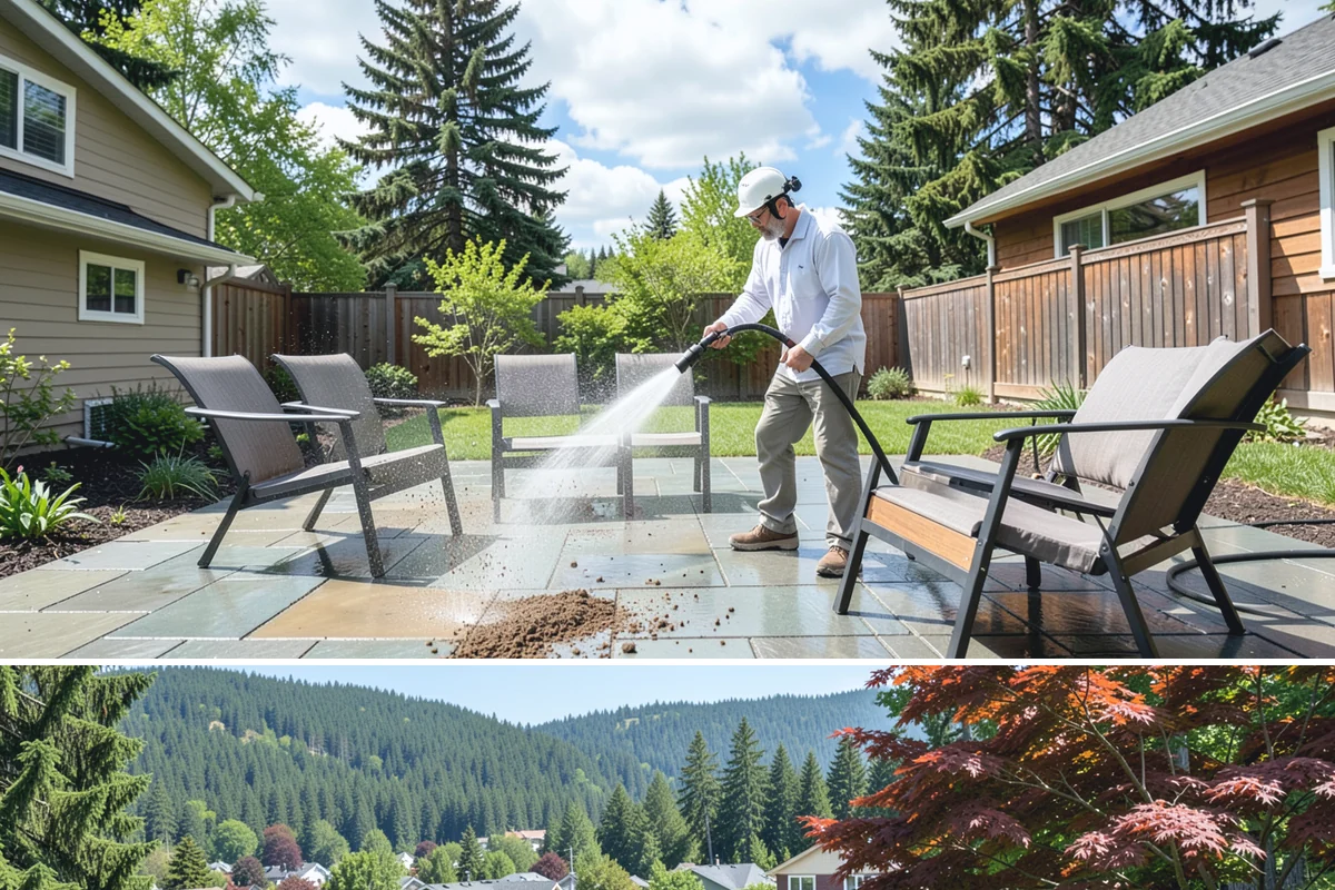 Retail Center Cleaning in Index, Snohomish County, WA - A spring refresh followed by pre-holiday cleaning in late fall keeps a retail center looking its best through peak shopping...