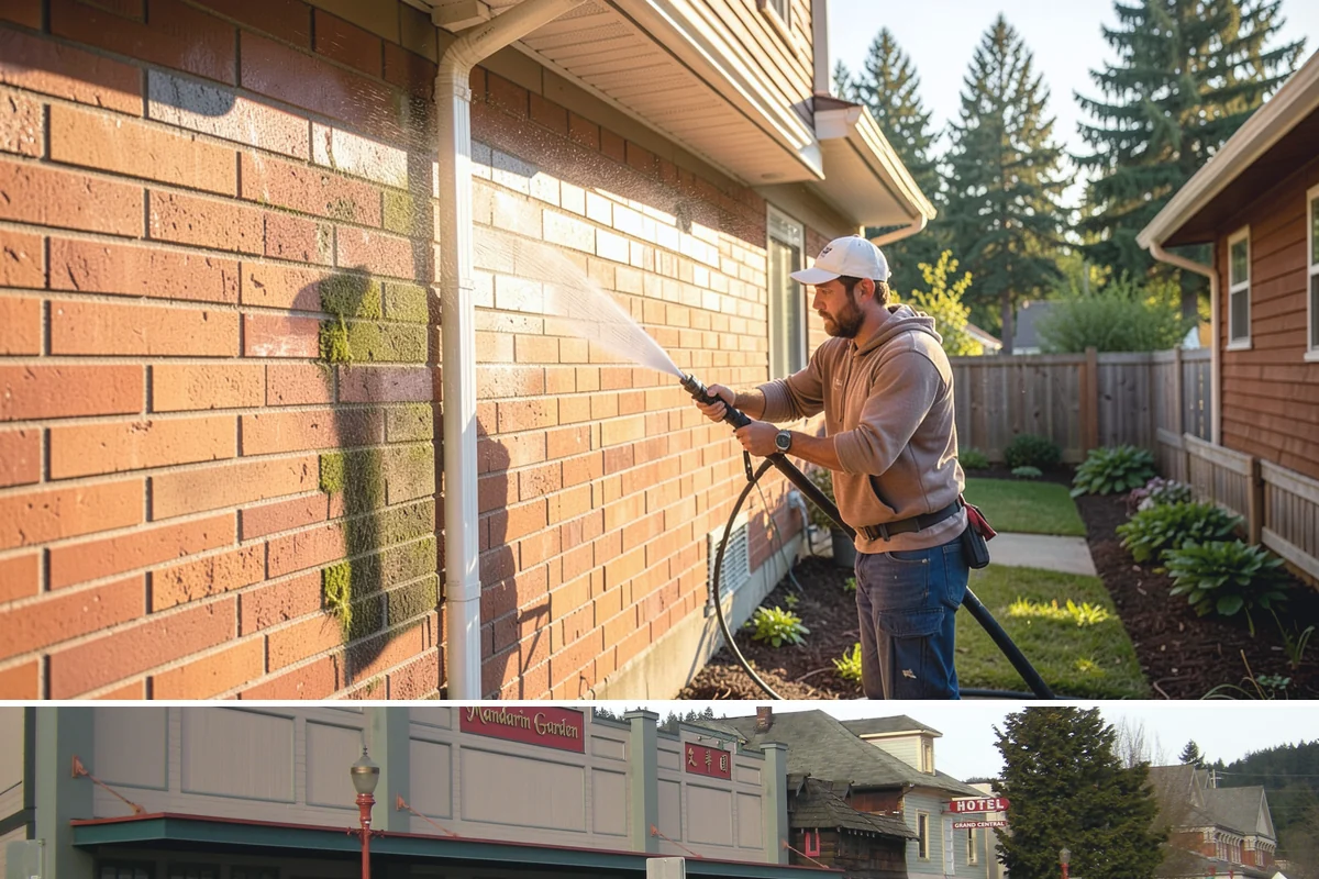 Retail Center Cleaning in Issaquah, King County, WA - A spring refresh followed by pre-holiday cleaning in late fall keeps a retail center looking its best through peak shopping...