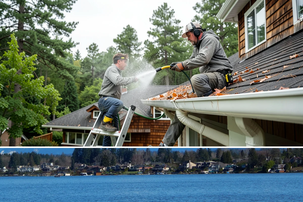 Retail Center Cleaning in Lake Stevens, Snohomish County, WA - A spring refresh followed by pre-holiday cleaning in late fall keeps a retail center looking its best through peak shopping...