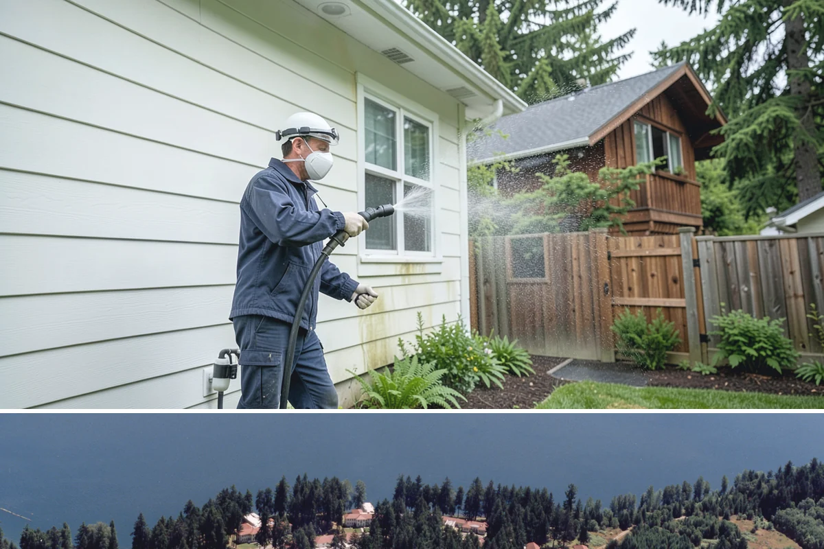 Retail Center Cleaning in Lakewood, Pierce County, WA - A spring refresh followed by pre-holiday cleaning in late fall keeps a retail center looking its best through peak shopping...