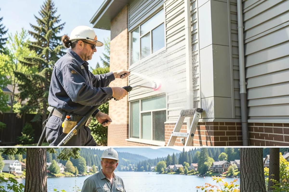 Retail Center Cleaning in Milton, King County, WA - A spring refresh followed by pre-holiday cleaning in late fall keeps a retail center looking its best through peak shopping...