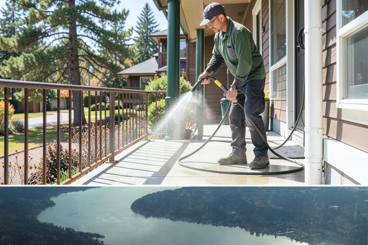 Retail Center Cleaning in Sammamish, King County, WA - A spring refresh followed by pre-holiday cleaning in late fall keeps a retail center looking its best through peak shopping...