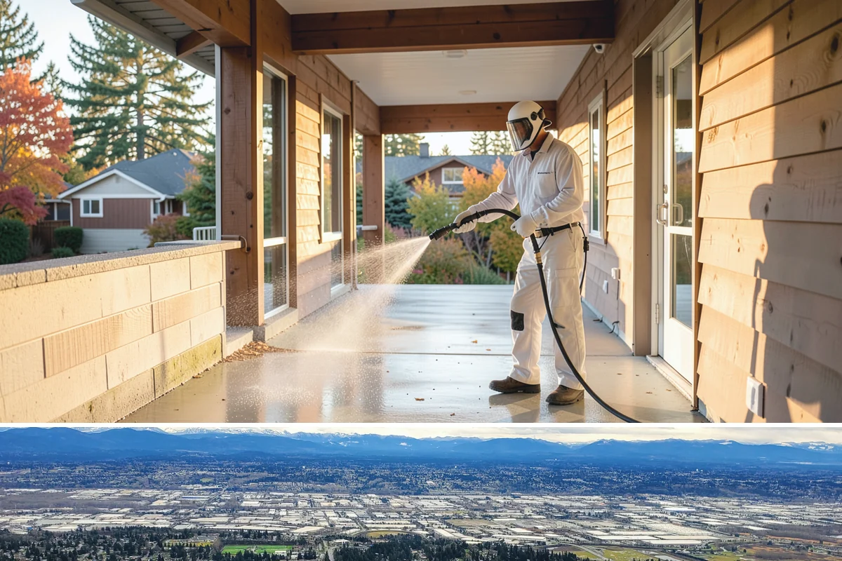 Retail Center Cleaning in SeaTac, King County, WA - A spring refresh followed by pre-holiday cleaning in late fall keeps a retail center looking its best through peak shopping...