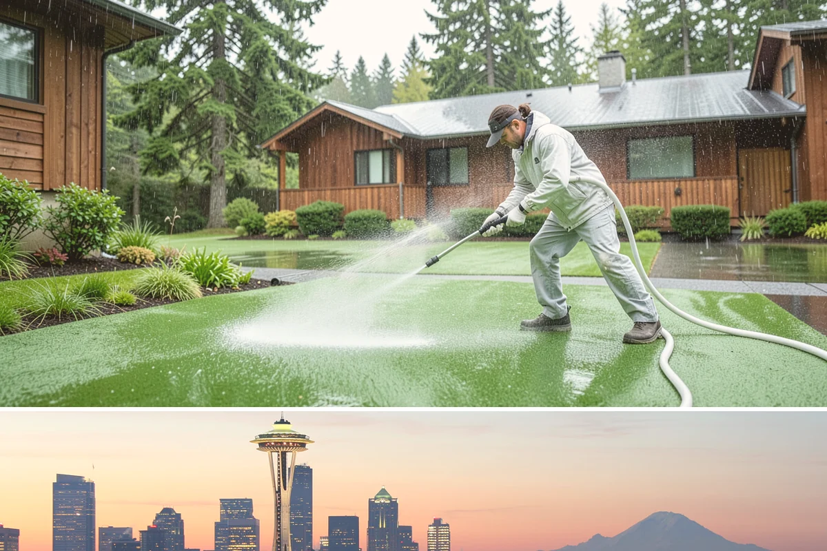 Retail Center Cleaning in Seattle, King County, WA - A spring refresh followed by pre-holiday cleaning in late fall keeps a retail center looking its best through peak shopping...