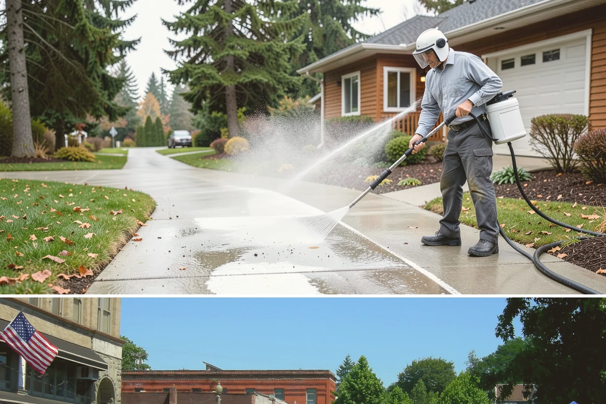 Retail Center Cleaning in Snohomish, Snohomish County, WA - A spring refresh followed by pre-holiday cleaning in late fall keeps a retail center looking its best through peak shopping...