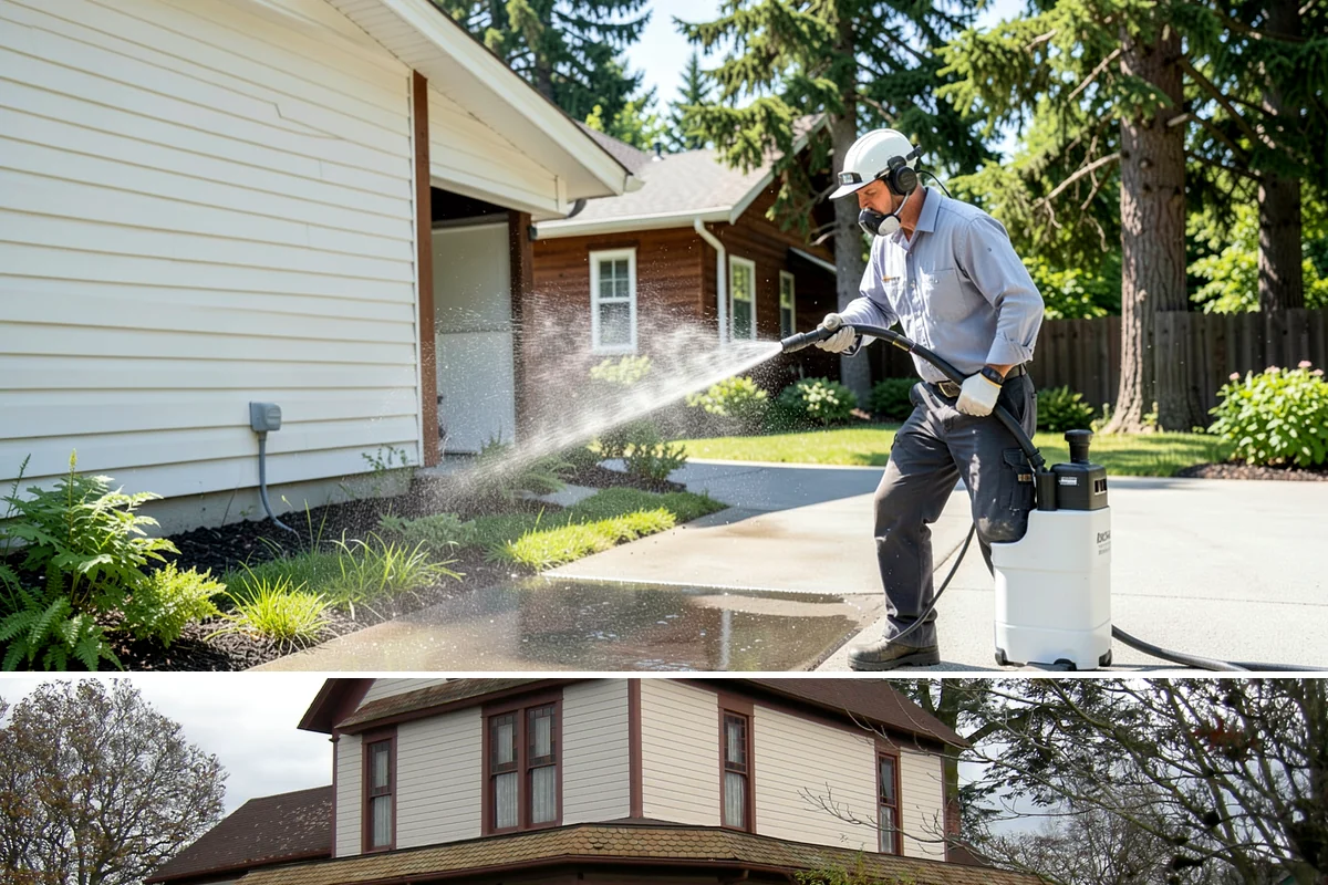 Retail Center Cleaning in Sumner, Pierce County, WA - A spring refresh followed by pre-holiday cleaning in late fall keeps a retail center looking its best through peak shopping...