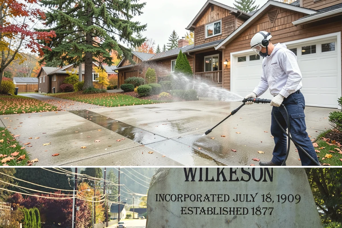 Retail Center Cleaning in Wilkeson, Pierce County, WA - A spring refresh followed by pre-holiday cleaning in late fall keeps a retail center looking its best through peak shopping...