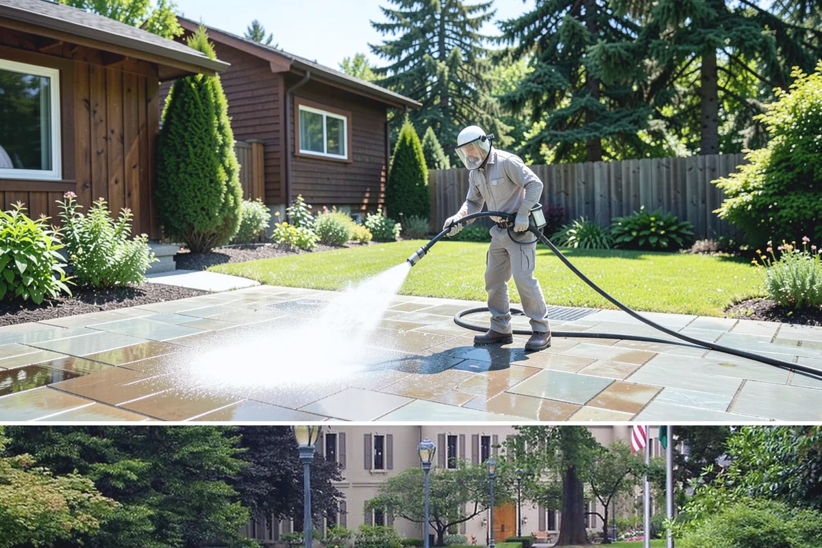 Retail Center Cleaning in Woodinville, King County, WA - A spring refresh followed by pre-holiday cleaning in late fall keeps a retail center looking its best through peak shopping...