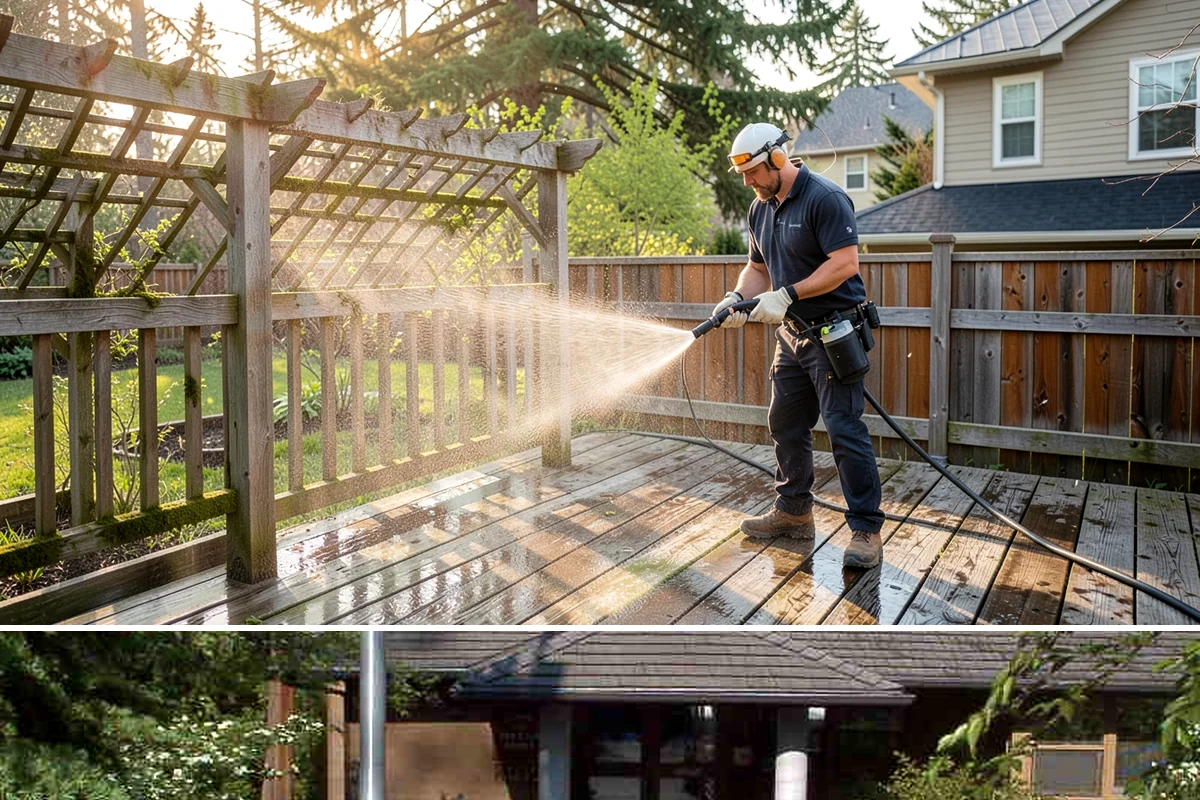 Retail Center Cleaning in Yarrow Point, King County, WA - A spring refresh followed by pre-holiday cleaning in late fall keeps a retail center looking its best through peak shopping...
