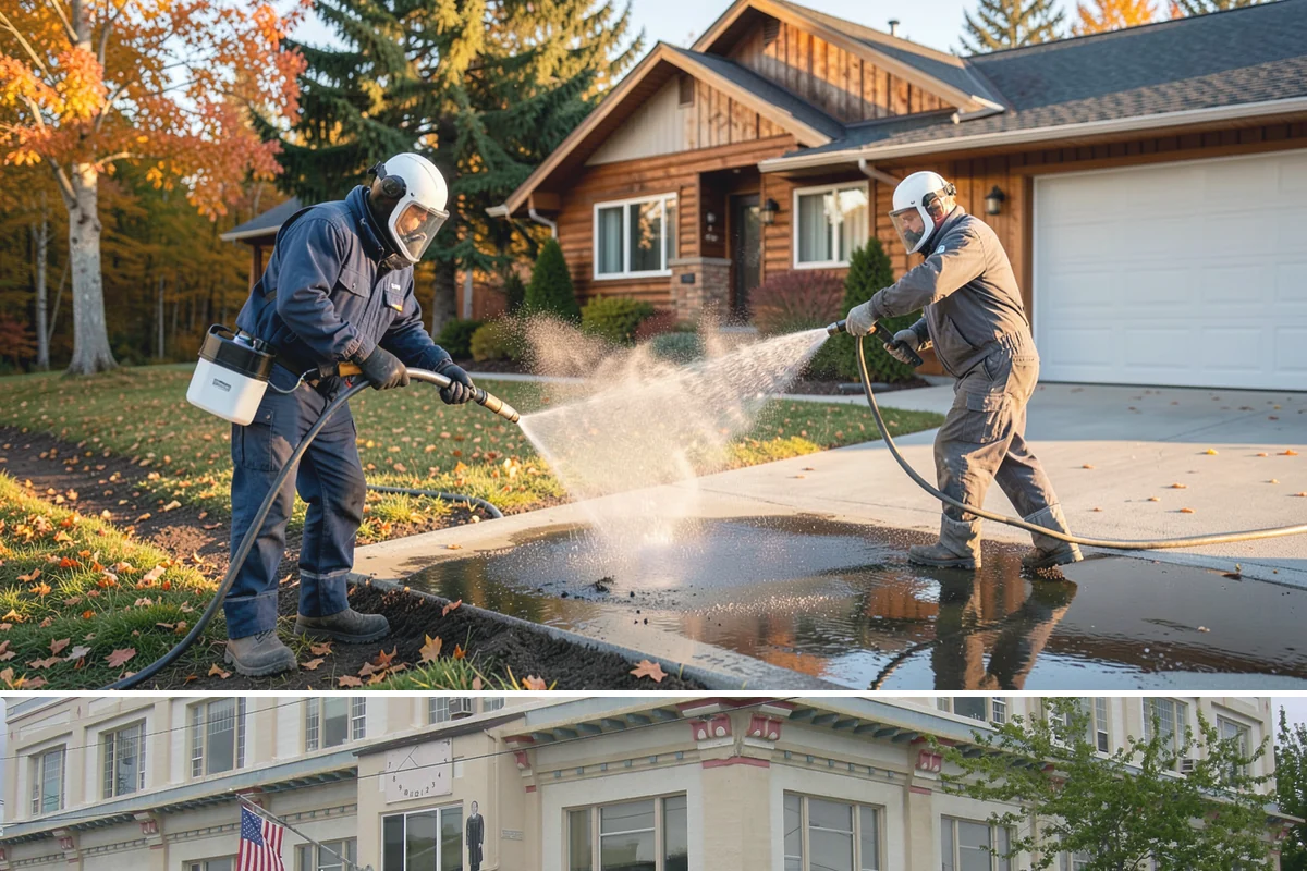 Retaining Wall Cleaning in Anacortes, Skagit County, WA - Early summer, once the ground begins to dry, reduces the moisture feeding wall growth and helps the cleaning last longer.